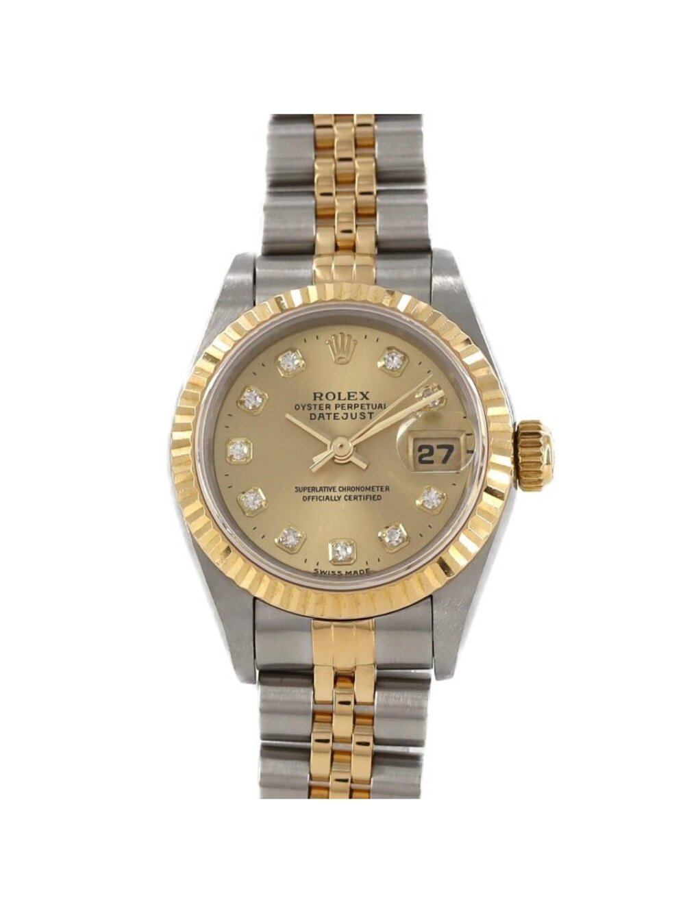 Rolex Datejust Stainless Steel Yellow Gold Automatic
